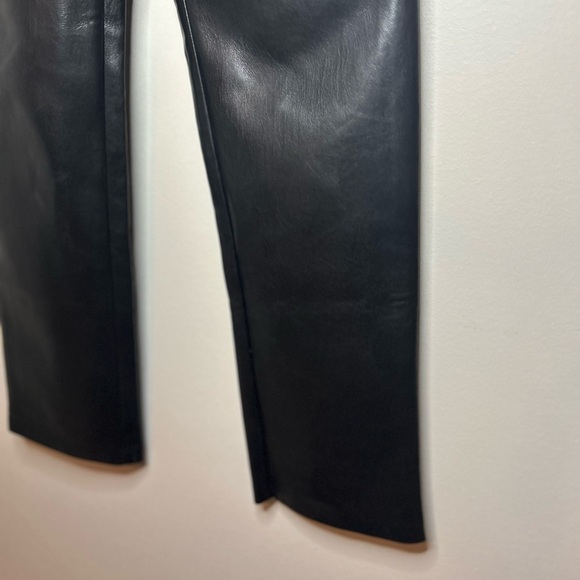 ARITZIA Wilfred The Melina Pant High-Waisted Vegan Leather Pants Black Size 4 - Picture 6 of 11